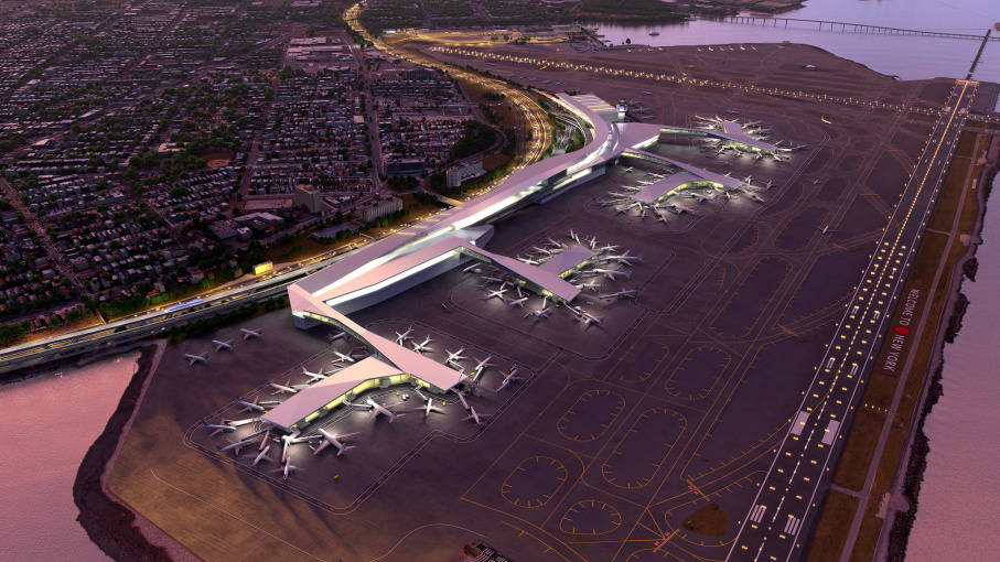 A rendering of the new LaGuardia.