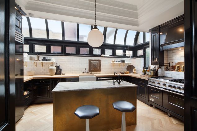 The "old world" kitchen.