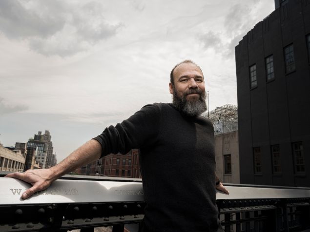 Danny Burstein, on location in New York's High Line Park.