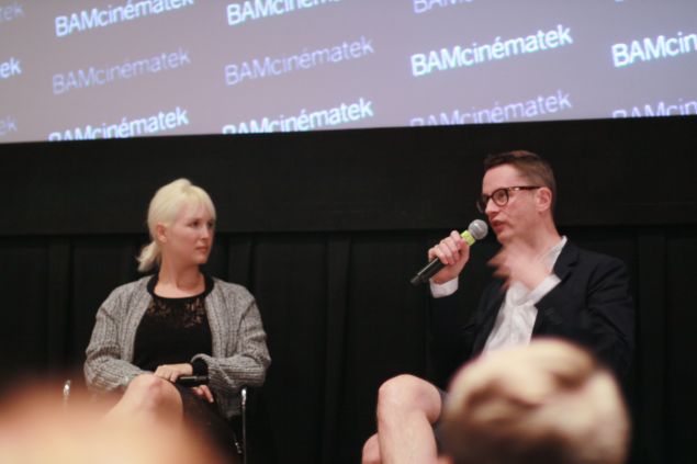 Nicolas Winding Refn speaks at a Q and A following a screening of his new film "The Neon Demon" in Brooklyn