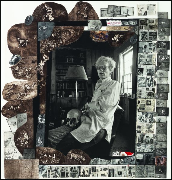 Peter Beard, Andy Warhol and his skull at Church Estate in Montauk, "Land's End", 1972/2003.