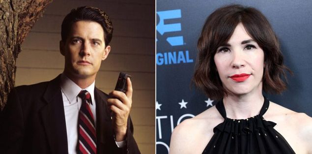 Actor Kyle MacLachlan and musician and actor Carrie Brownstein.