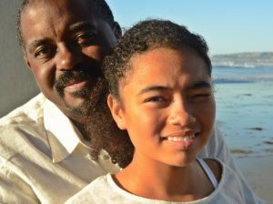 Maya James and her father, Beau.