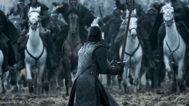 Kit Harington as Jon Snow.