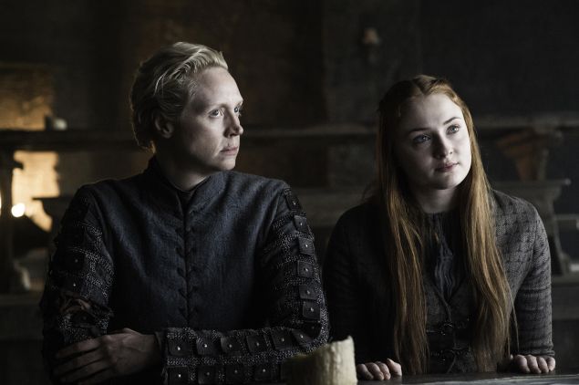 Gwendoline Christie and Sophie Turner.