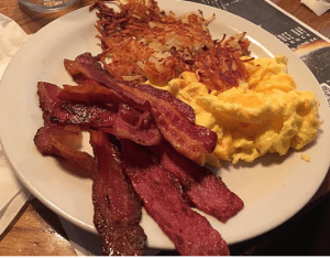 Denny's 'Triple Bacon Sampler.'