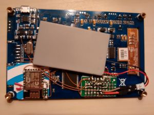The custom built board comes together.