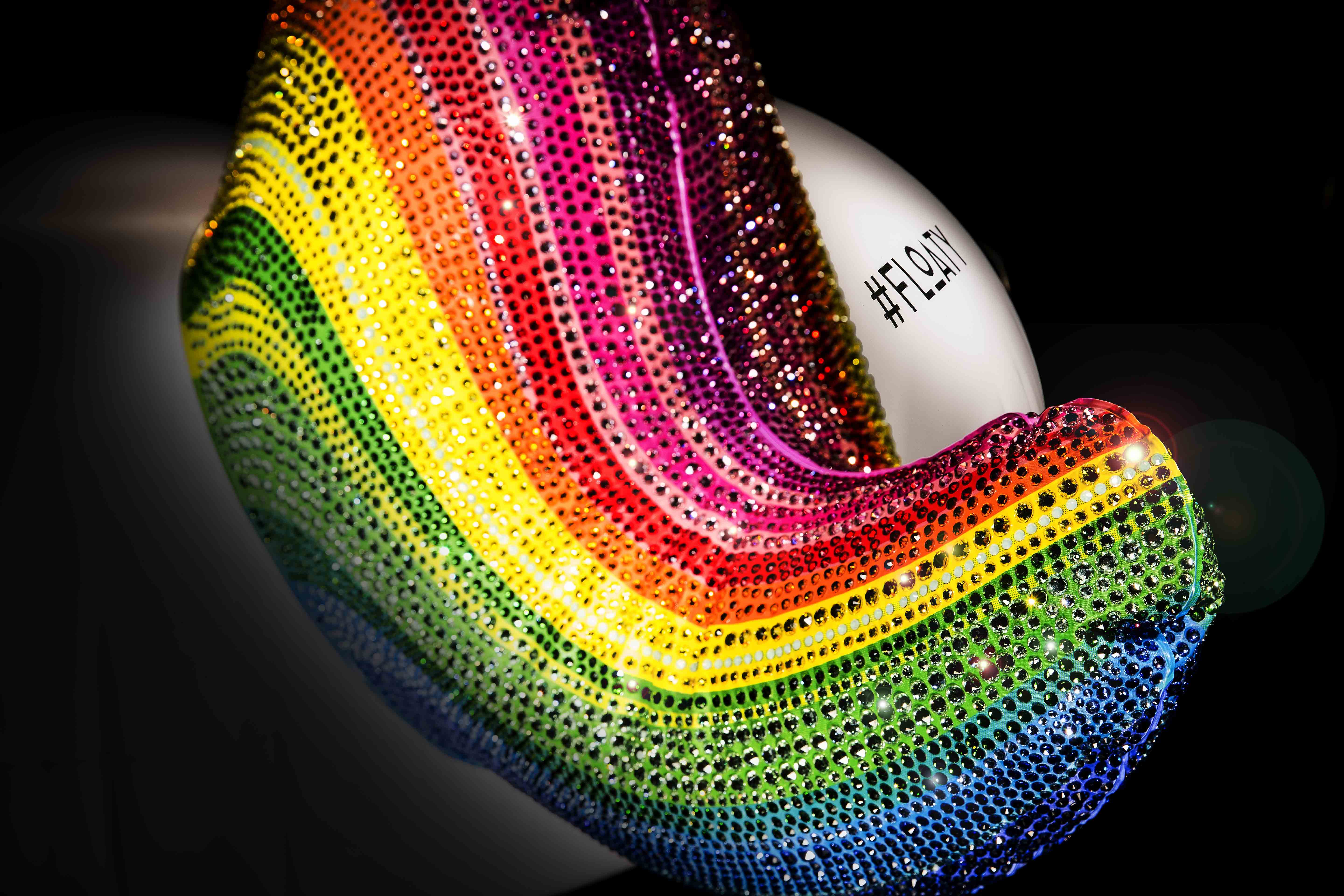 #FLOATY Crystal Unicorn closeup tail logo