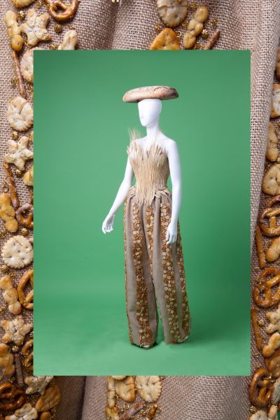 "Bread" dress by Gattinoni Couture