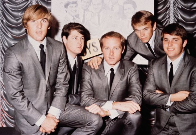 2nd November 1964: American pop group The Beach Boys in 1964. From left to right, Dennis Wilson (1944 - 1983), Brian Wilson, Mike Love, Al Jardine and Carl Wilson (1946 - 1998)