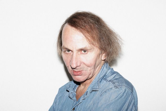 BERLIN, GERMANY - FEBRUARY 08: (EDITORS NOTE: This Picture has been digitally retouched. Available for 14 days after create date.) French author Michel Houellebecq by Photographer Francois Berthier for the Contour Collection poses at the Film Haus Arsenal during the 64th Berlinale International Film Festival on February 8, 2014 in Berlin, Germany.
