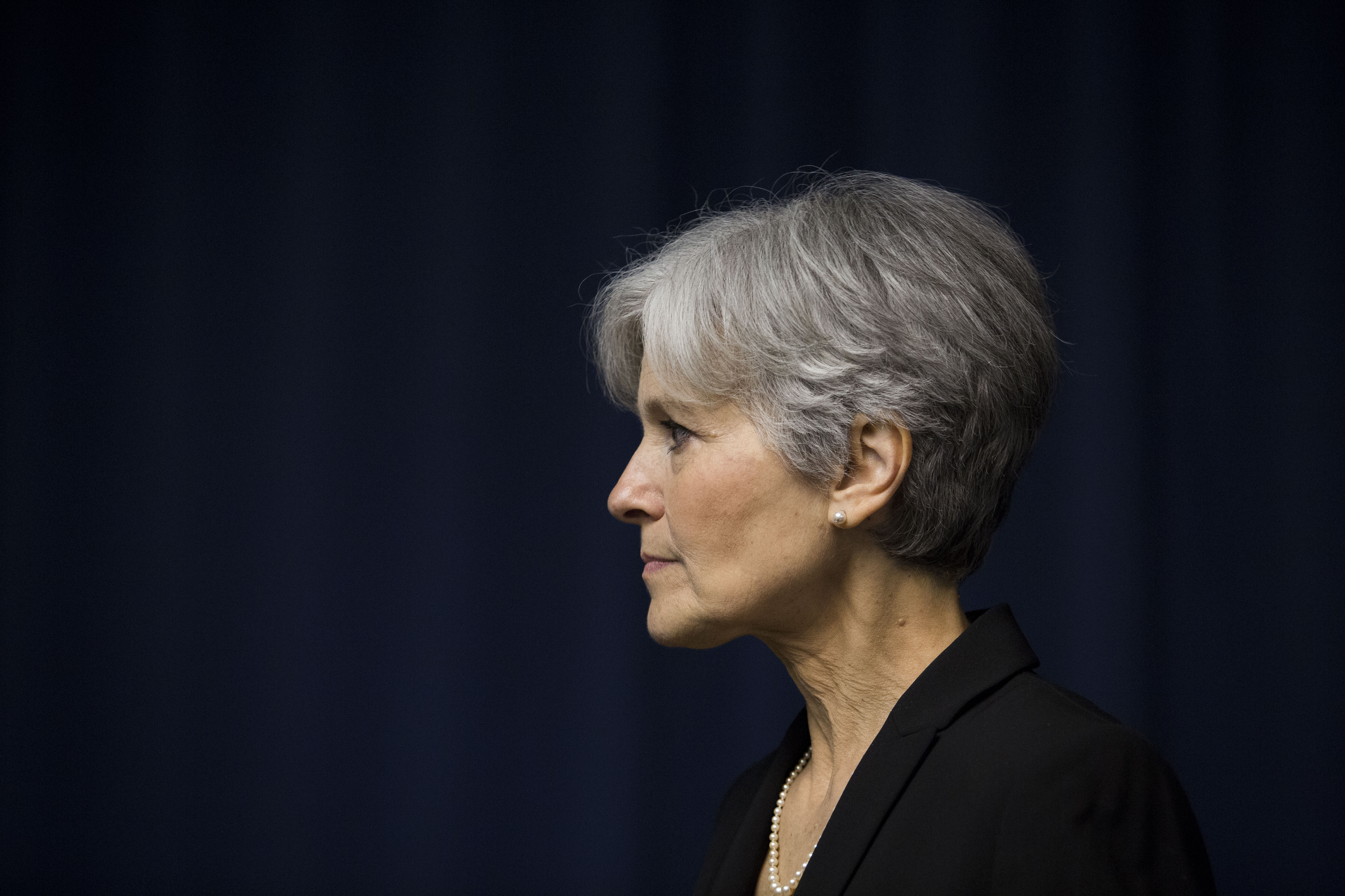Jill Stein is seen after she announced that she will seek the Green Party's presidential nomination, at the National Press Club, June 23, 2015 in Washington, DC. Stein also ran for president in 2012 on the Green Party ticket.