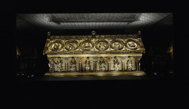 The Saint Maurus reliquary at the Becov castle in Becov nad Teplou village, Western Bohemia.