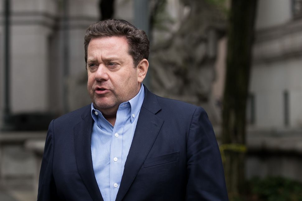 NEW YORK, NY - JUNE 8: After being arrested on federal corruption charges, Murray Huberfeld, the founder of a New York-based hedge fund Platinum Partners LP, leaves United States District Court for the Southern District of New York, June 8, 2016 in New York City. Norman Seabrook, the President of the Correction OfficersÕ Benevolent Association, is accused of taking bribes from the New York-based hedge fund Platinum Partners LP.