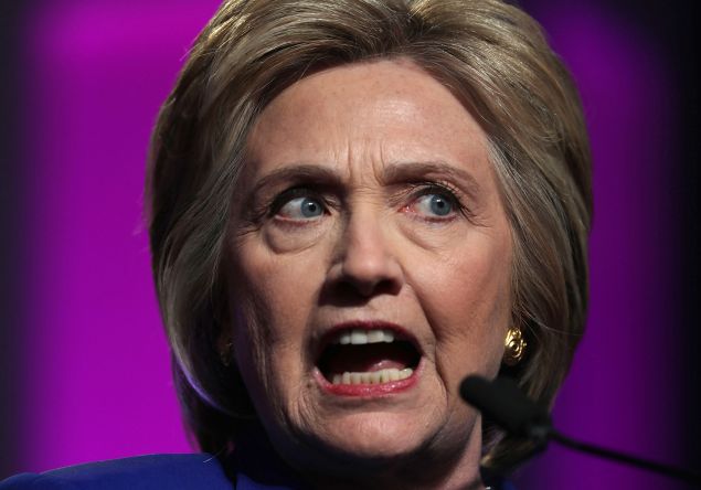 Presumptive Democratic presidential nominee Hillary Clinton speaks during a Planned Parenthood Action Fund event June 10, 2016 in Washington, DC. Hillary Clinton addressed Planned Parenthood members on "what's at stake for reproductive health care and women's rights in the upcoming presidential election."