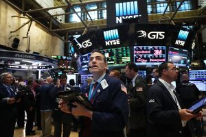 Traders in the NYSE post-Brexit, when the Dow Jones Industrial average fell nearly 500 points.