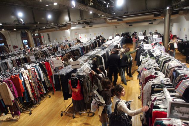 Guests shop at the Billion Dollar Babes Sample Sale