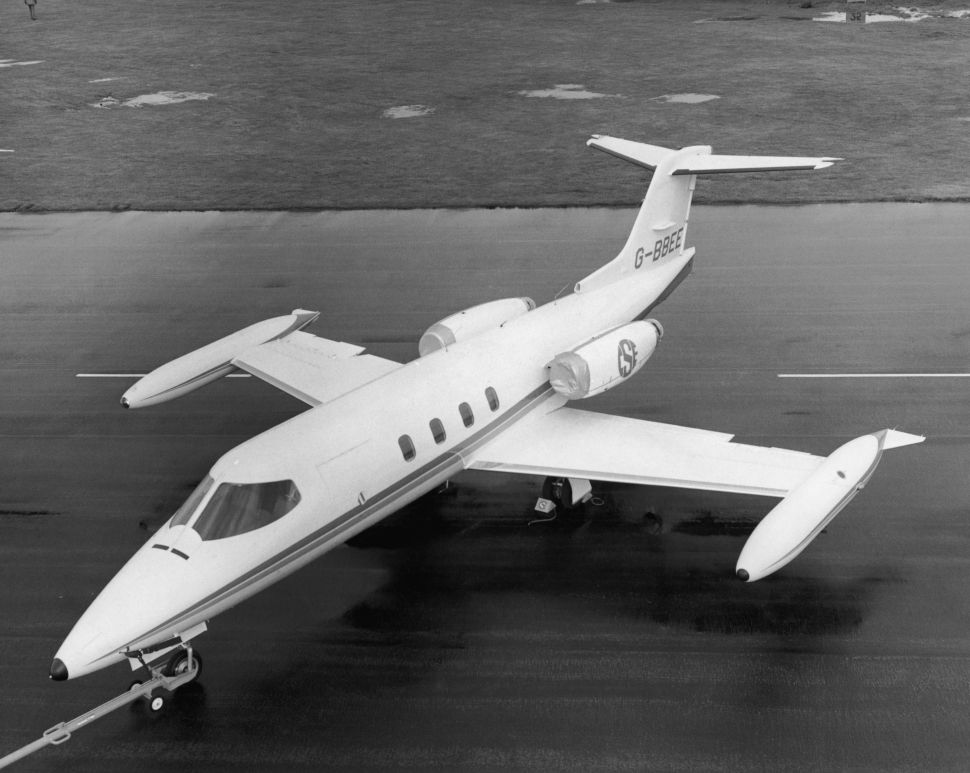 A Gates Learjet 25 executive jet.