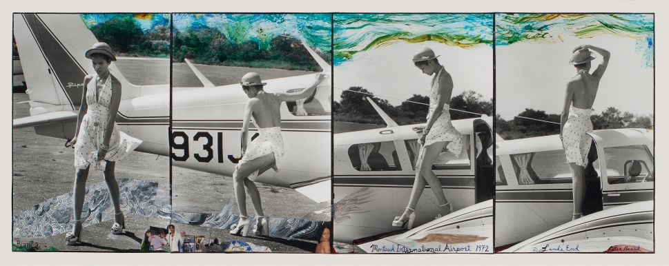 Peter Beard, Bianca Jagger at Montauk International Airport, 1972.