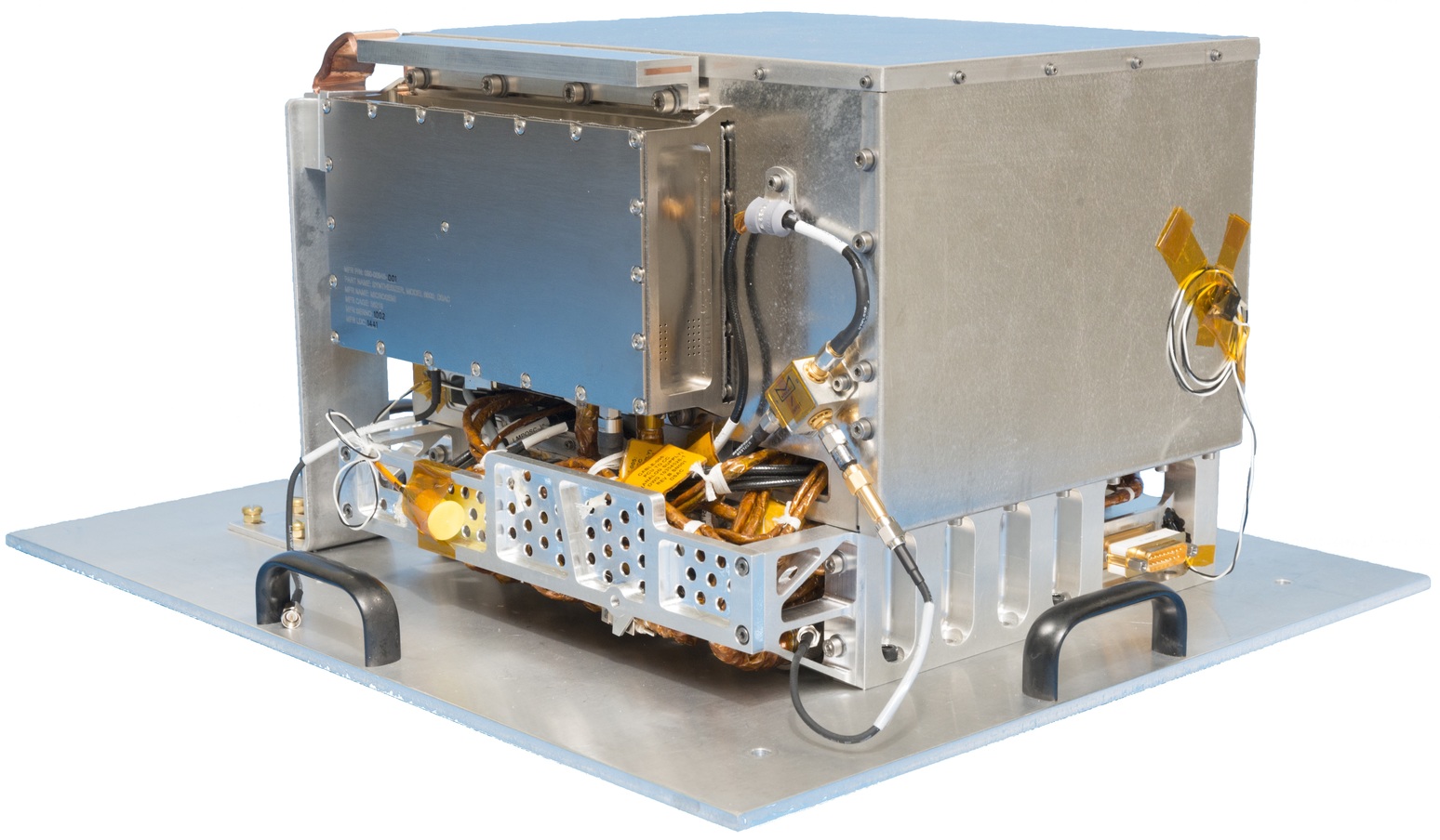 The DSAC Demonstration Unit (shown mounted on a plate for easy transportation).