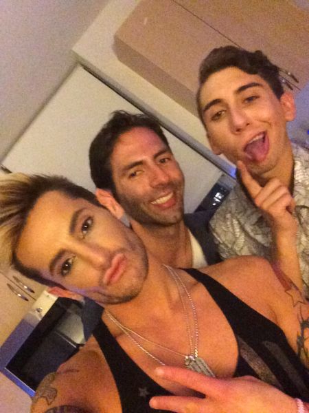 Frankie Grande, Jason Roy, and I at the end of the night.