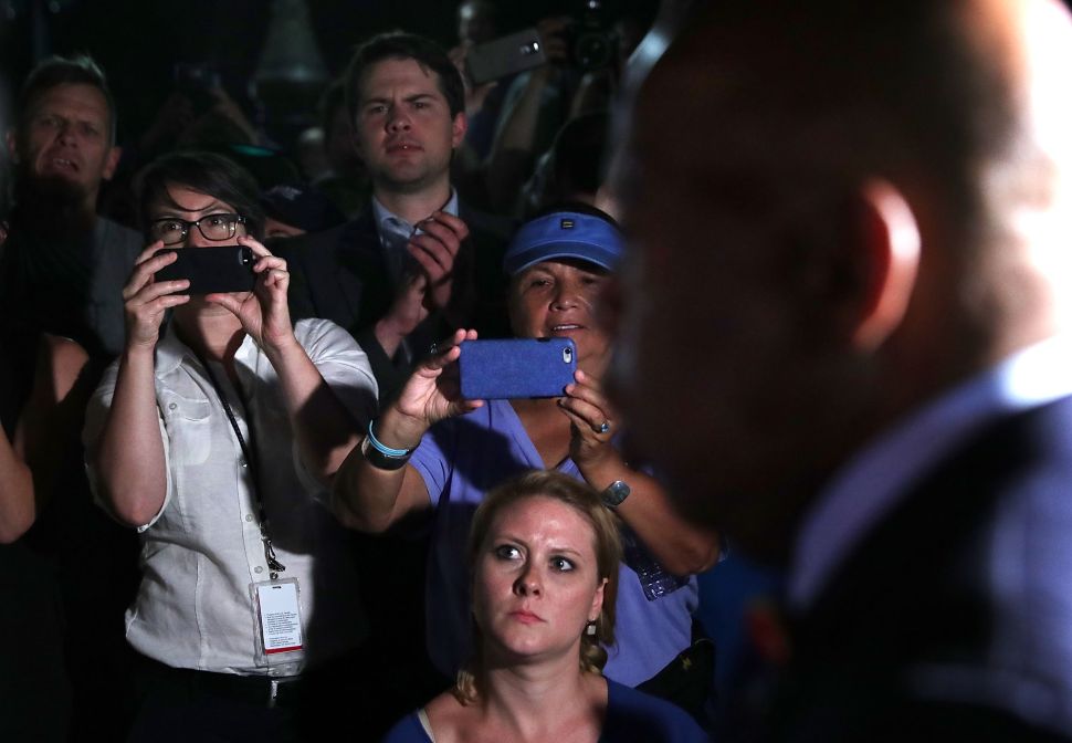 WASHINGTON, DC - JUNE 22: U.S. Rep. John Lewis (D-GA) speaks to gun control activists who gather outside the Capitol after House Republicans have forced votes as House Democrats stages a sit-in on the House floor June 22, 2016 on Capitol Hill in Washington, DC. House Democrats are staging a sit-in on the House floor to demand Speaker Rep. Paul Ryan (R-WI) not to recess the House without voting on legislation including the bipartisan "No Fly, No Buy" legislation and a universal background check bill.