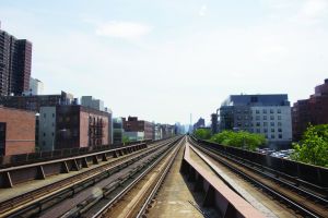 The decidedly un-picturesque Park Avenue Metro-North tracks bisect East Harlem.