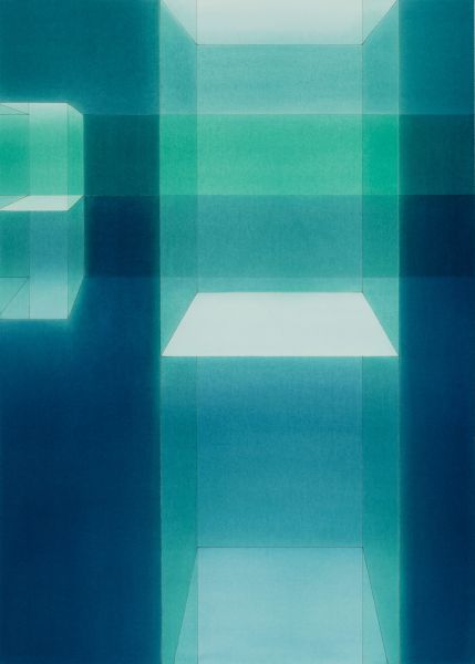 Lauretta Vinciarelli, Suspended in Blue Study, 2002.
