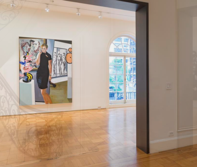Installation view of Eric Fischl's exhibition "Rift Raft."