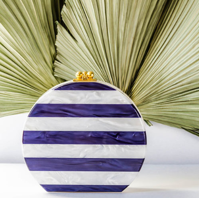 A bag from Edie Parker, who will be popping up here this summer