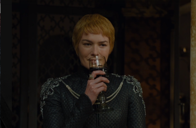 Lena Headey as Cersei Lannister. 