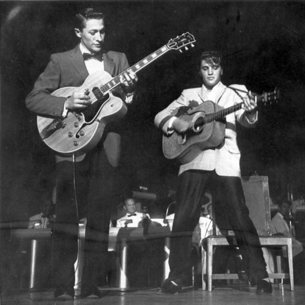 Scotty Moore and Elvis.