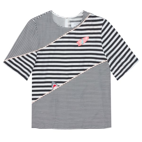 Cheeky little patches on this striped top