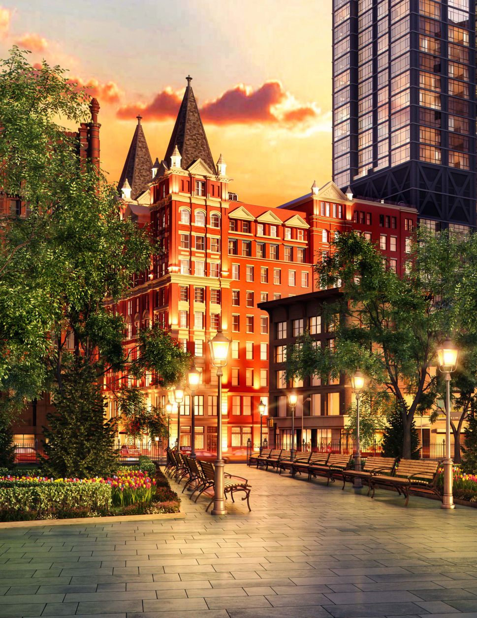A rendering of The Beekman