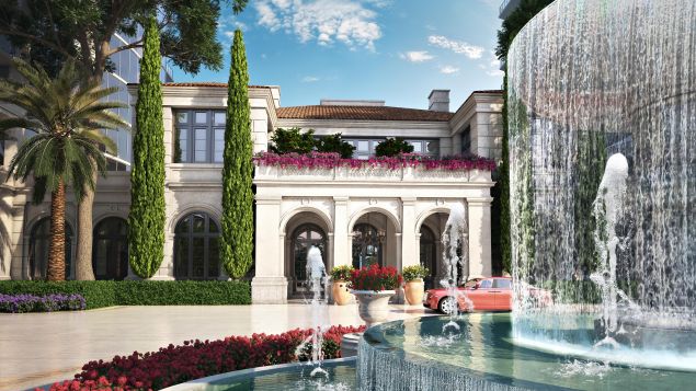 Lagerfeld is designing the interior lobbies of the buildings.