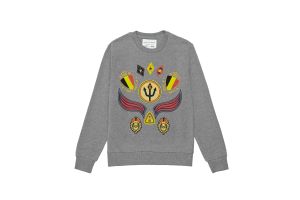 Dries Van Noten's military-esque design represents his home country Belgium.