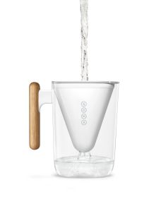 The Soma Slim pitcher is the perfect size for your refrigerator door.