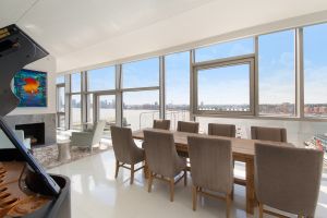 Hudson River views, of course.
