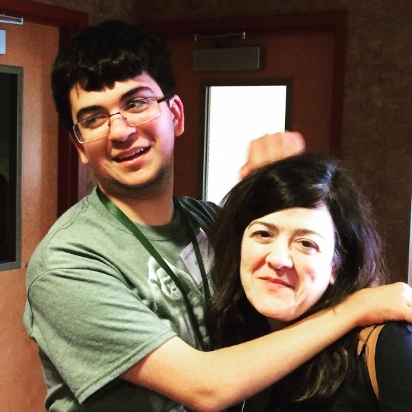 The author and her son