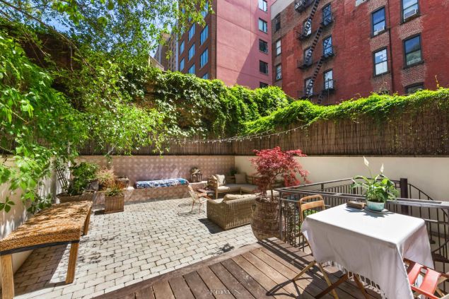 There's a summer-ready two-level terrace.