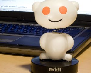 The Reddit mascot, "Snoo," bobble head.