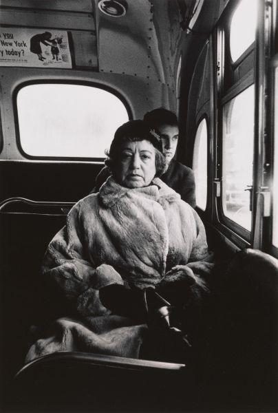 Lady on a bus, N.Y.C. 1957