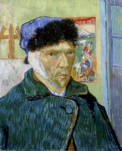 'Self-Portrait with Bandaged Ear', 1889. After a quarrel with fellow artist Paul Gauguin at Arles, Van Gogh cut off part of his own ear. (Photo by Art Media/Print Collector/Getty Images)