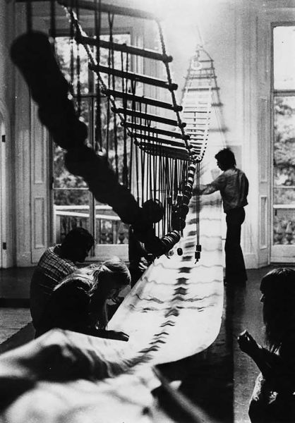 A Stitch in Time, 1972 by David Medalla