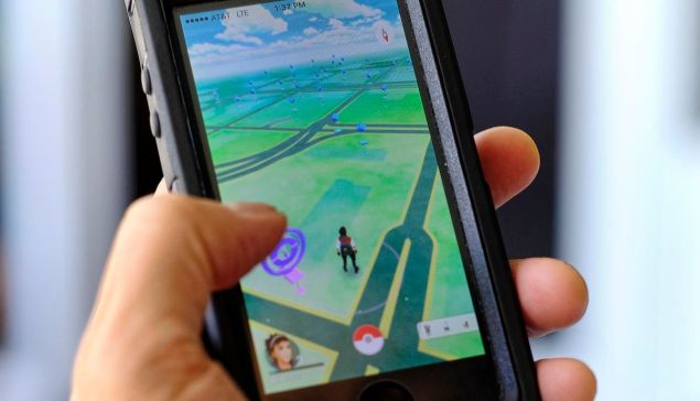 Pokemon Go players watch the screen instead of the road.