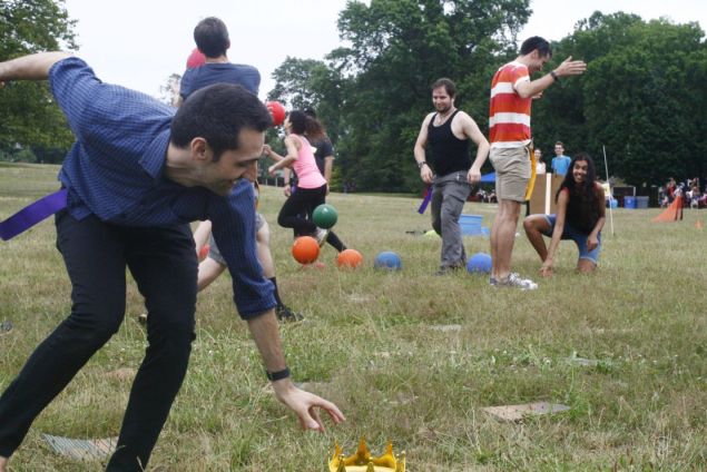 The moment the purple team won this round.