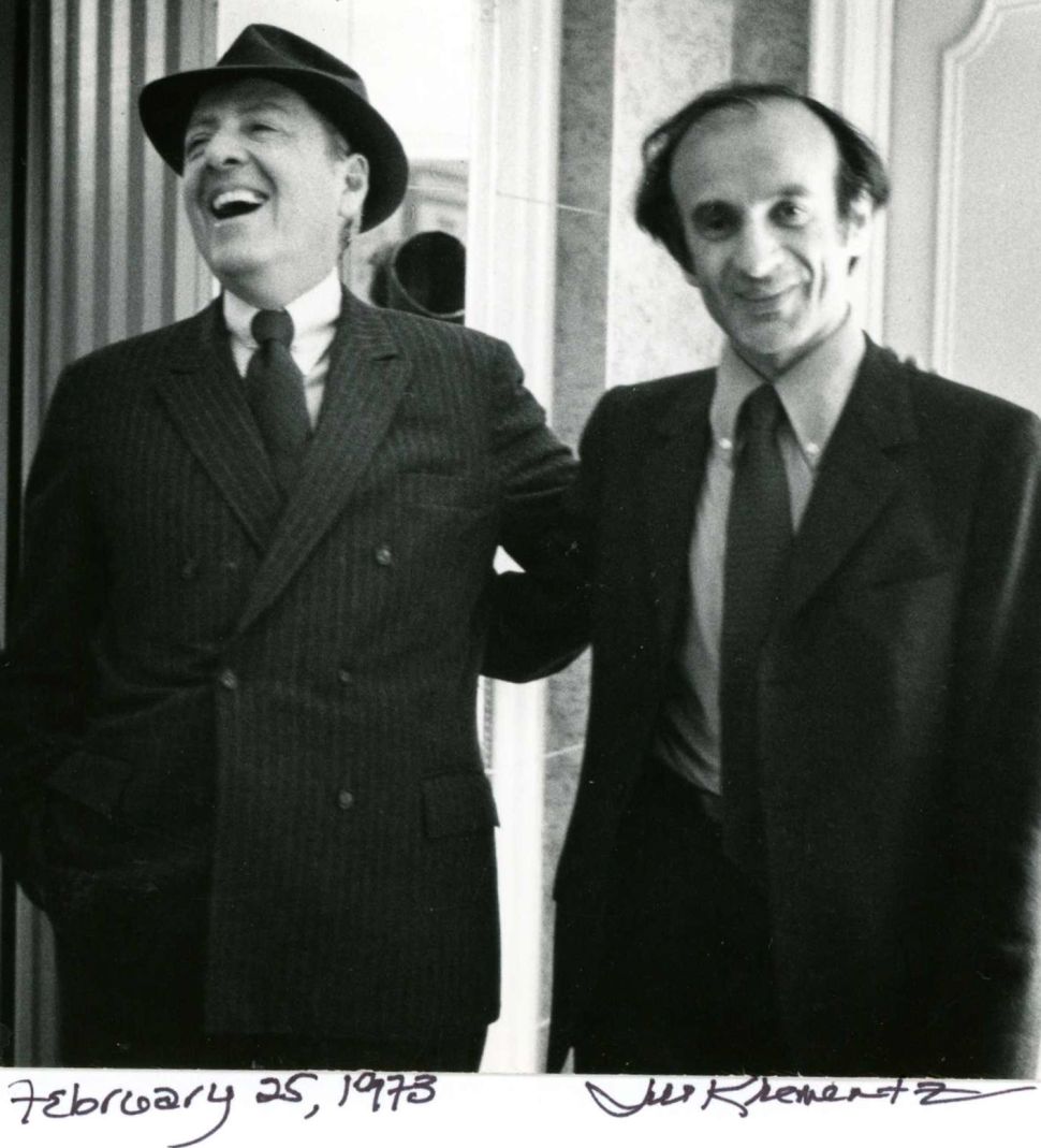 Herman Wouk and Elie Wiesel photographed by Jill Krementz in New York City on February 25, 1973.
