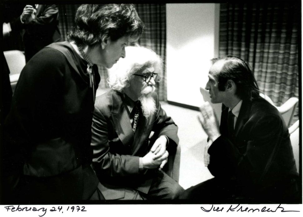 Elie Wiesel with Sylvia & Abraham Joshua Heschel in New York City February 24, 1972.
