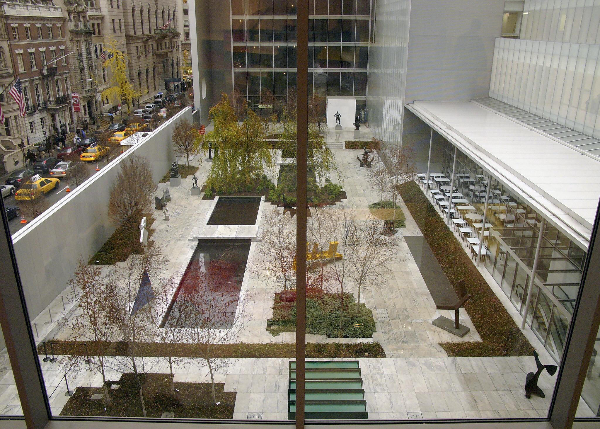 The sculpture garden of the Museum of Modern Art 