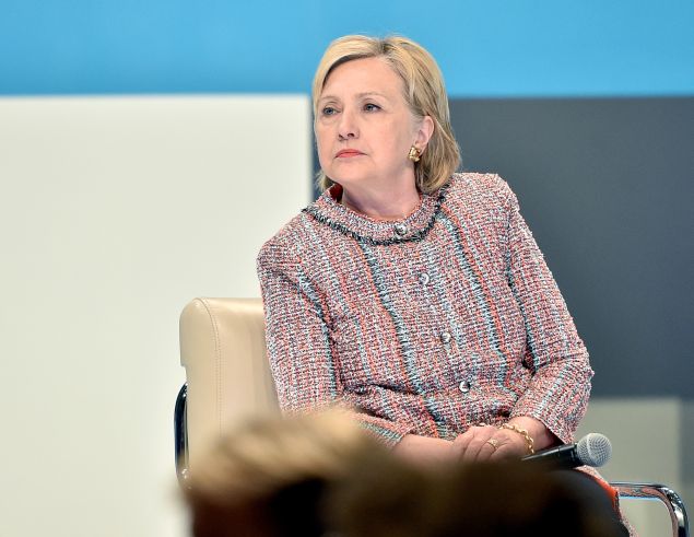 Hillary Clinton speaks onstage as Beautycon Media curates the first digital content creator town hall with Hillary Clinton at NeueHouse Los Angeles on June 28, 2016 in Hollywood, California. 